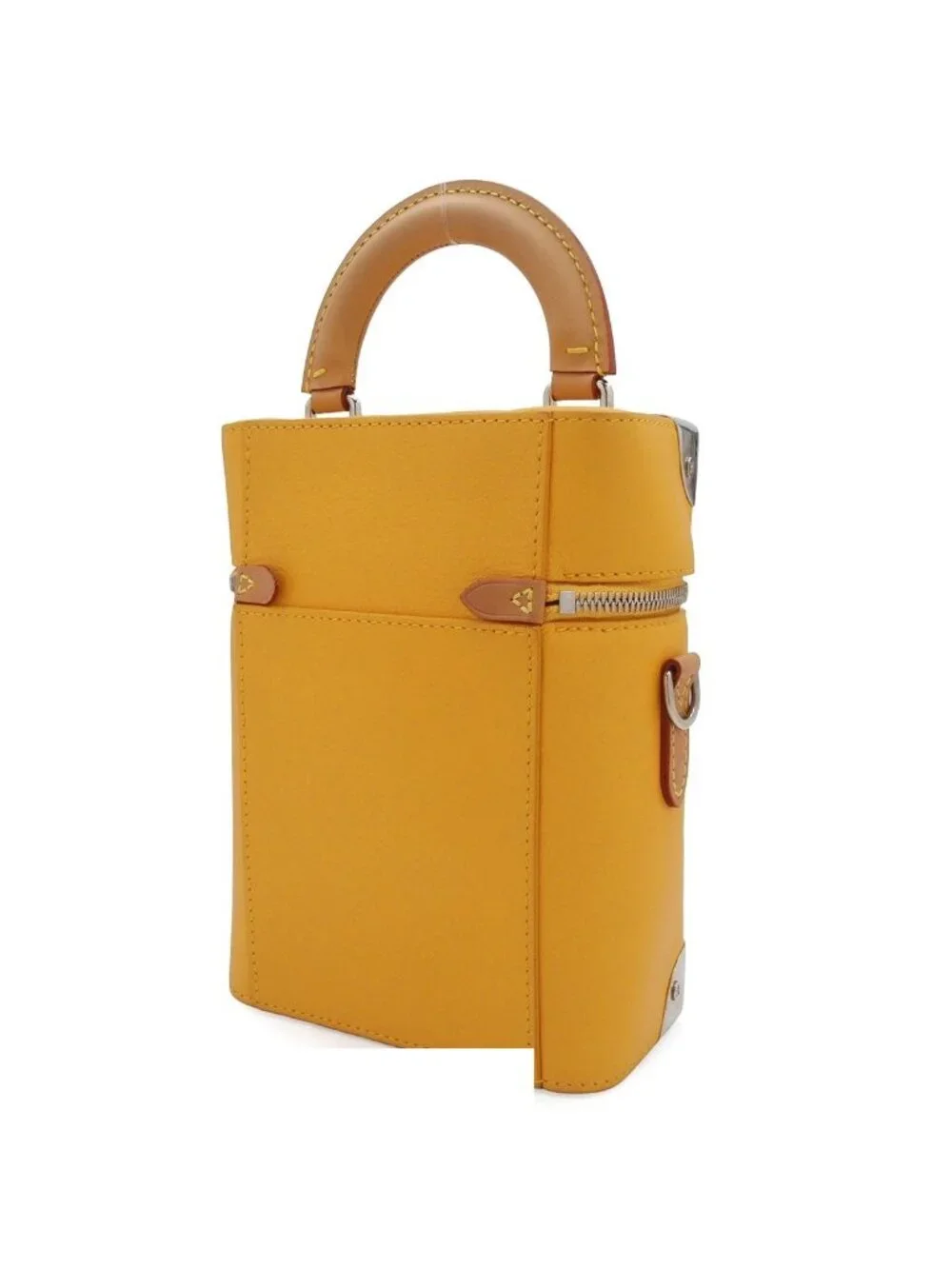 Louis Vuitton Vertical Box Trunk Saffron Leather 2-Way